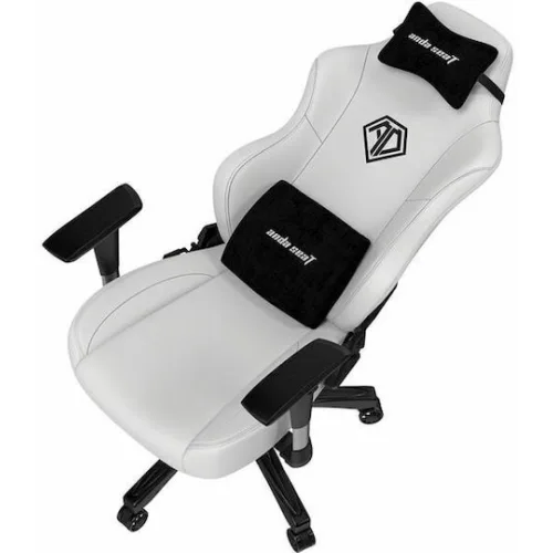 Anda Seat Phantom 3 Καρέκλα Gaming Δερματίνης με Ρυθμιζόμενα Μπράτσα Cloudy White
