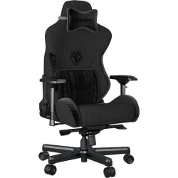 Anda Seat AD12XLLA T-Pro II Υφασμάτινη Καρέκλα Gaming με Ρυθμιζόμενα Μπράτσα Μαύρη