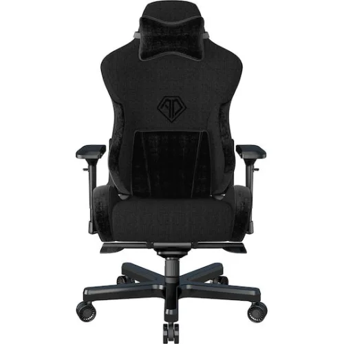 Anda Seat AD12XLLA T-Pro II Υφασμάτινη Καρέκλα Gaming με Ρυθμιζόμενα Μπράτσα Μαύρη