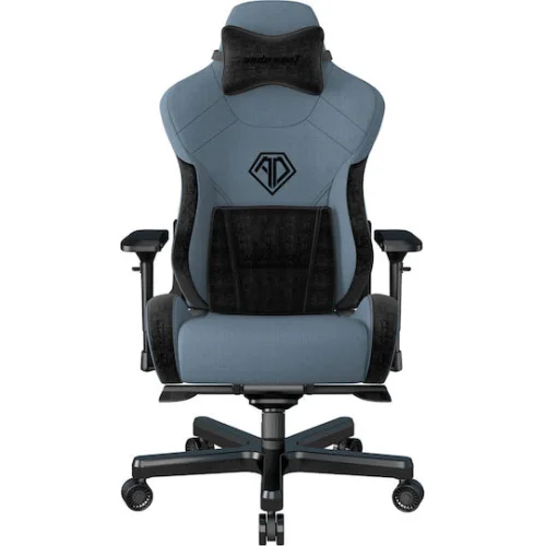 Anda Seat AD12XLLA T-Pro II Υφασμάτινη Καρέκλα Gaming με Ρυθμιζόμενα Μπράτσα Μαύρο/Μπλε
