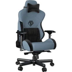 Anda Seat AD12XLLA T-Pro II Υφασμάτινη Καρέκλα Gaming με Ρυθμιζόμενα Μπράτσα Μαύρο/Μπλε
