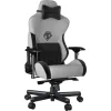 Anda Seat AD12XLLA T-Pro II Υφασμάτινη Καρέκλα Gaming με Ρυθμιζόμενα Μπράτσα Μαυρο/Γκρι