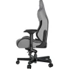 Anda Seat AD12XLLA T-Pro II Υφασμάτινη Καρέκλα Gaming με Ρυθμιζόμενα Μπράτσα Μαυρο/Γκρι