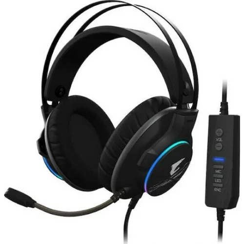 Gigabyte Aorus H1 Over Ear Gaming Headset με σύνδεση USB Gigabyte Aorus H1 Over Ear Gaming Headset με σύνδεση USB