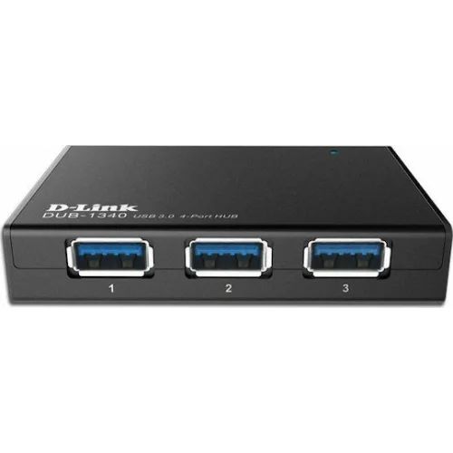 D-Link USB 3.0 Hub 4 Θυρών με σύνδεση USB-A και Εξωτερική Παροχή Ρεύματος D-Link USB 3.0 Hub 4 Θυρών με σύνδεση USB-A και Εξωτερική Παροχή Ρεύματος