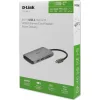 D-Link USB-C Docking Station με HDMI 4K PD Ethernet Ασημί (DUB-M810)