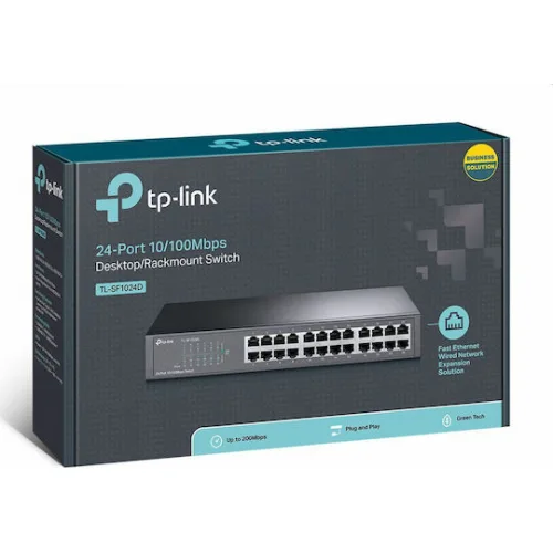 TP-LINK TL-SF1024D v3 Unmanaged L2 Switch με 24 Θύρες Ethernet