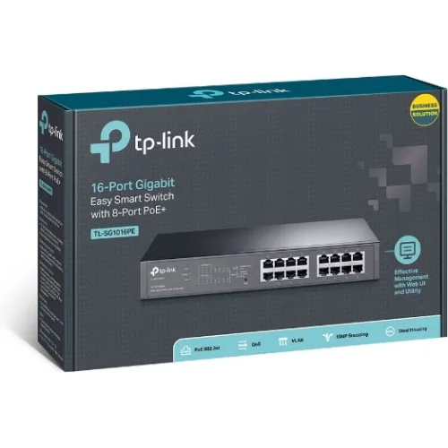 TP-LINK TL-SG1016PE v3 Unmanaged L2 PoE+ Switch με 16 Θύρες Gigabit (1Gbps) Ethernet