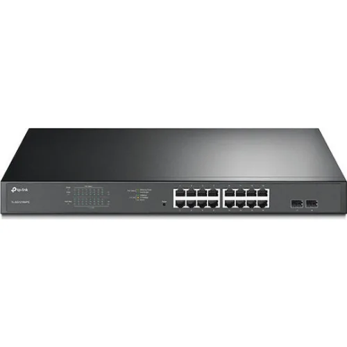 TP-LINK TL-SG1218MPE v1 Managed L2 PoE+ Switch με 16 Θύρες Gigabit (1Gbps) Ethernet και 2 SFP Θύρες