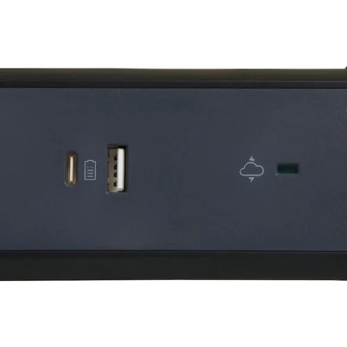 Legrand Πολύπριζο Ασφαλείας 5 Θέσεων με 1 USB-A, USB-C, Διακόπτη και Καλώδιο 1.5m Γκρι