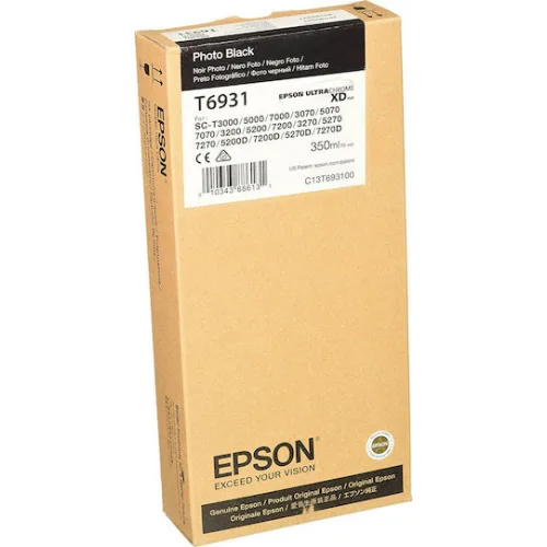 Epson T6931 Γνήσιο Μελάνι Εκτυπωτή InkJet Photo Μαύρο (C13T693100)