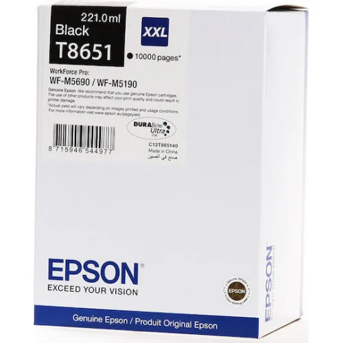 Epson T8651XXL Γνήσιο Μελάνι Εκτυπωτή InkJet Μαύρο (C13T865140)