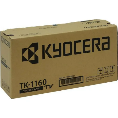 Kyocera TK-1160 Γνήσιο Toner Laser Εκτυπωτή Μαύρο 7200 Σελίδων (1T02RY0NL0)