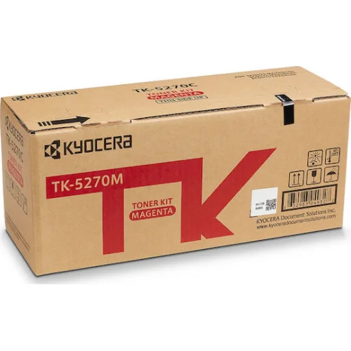 Kyocera TK-5270M Γνήσιο Toner Laser Εκτυπωτή Ματζέντα 6000 Σελίδων (1T02TVBNL0)