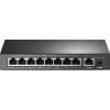 TP-LINK TL-SF1009P v1 Unmanaged L2 PoE+ Switch με 9 Θύρες Ethernet