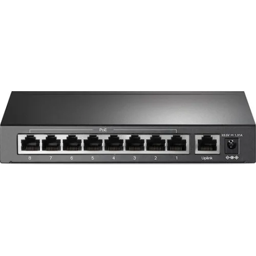 TP-LINK TL-SF1009P v1 Unmanaged L2 PoE+ Switch με 9 Θύρες Ethernet