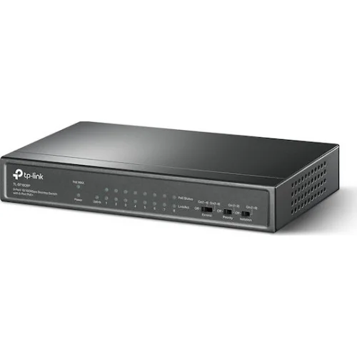 TP-LINK TL-SF1009P v1 Unmanaged L2 PoE+ Switch με 9 Θύρες Ethernet