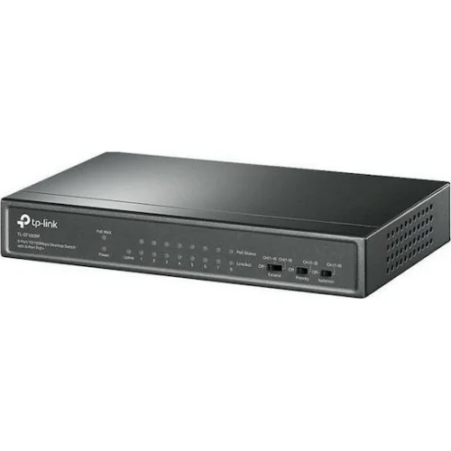 TP-LINK TL-SF1009P v1 Unmanaged L2 PoE+ Switch με 9 Θύρες Ethernet