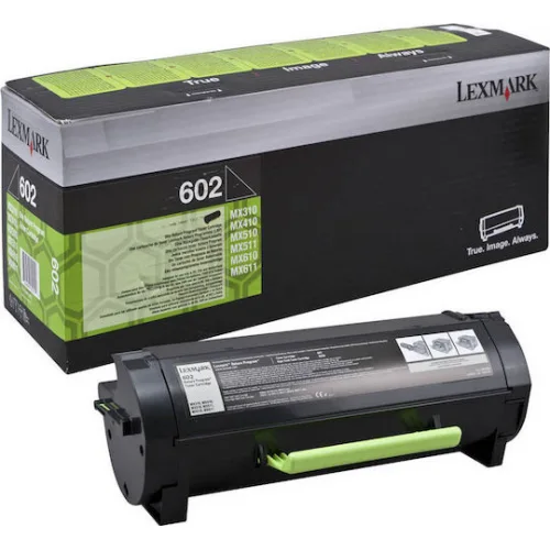 Lexmark 602 Γνήσιο Toner Laser Εκτυπωτή Μαύρο Return Program 2500 Σελίδων (60F2000)