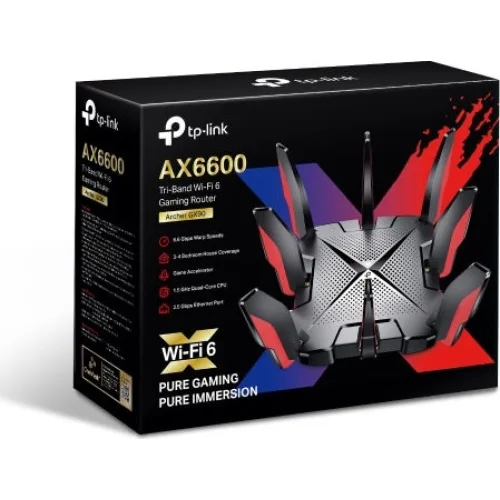 TP-LINK Router Archer GX90 Wi-Fi 6 AX6600 Tri-Band