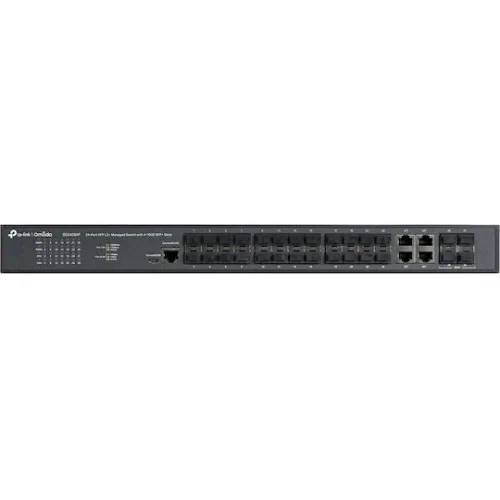 TP-LINK TL-SG3428XF V1 Managed L2 Switch με 4 Θύρες Gigabit (1Gbps) Ethernet και 20 SFP Θύρες