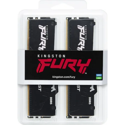 Kingston Fury Beast RGB DDR5 32GB RAM με 2x16GB Modules και Ταχύτητα 5600 για Desktop
