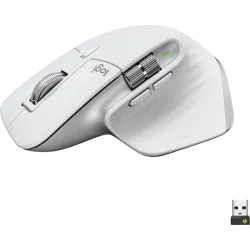 Logitech MX Master 3S Ασύρματο Εργονομικό Bluetooth Ποντίκι Pale Gray