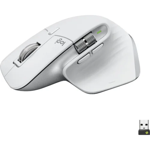 Logitech MX Master 3S Ασύρματο Εργονομικό Bluetooth Ποντίκι Pale Gray
