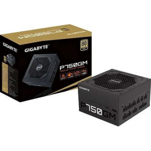 Gigabyte GP-P750GM 750W Μαύρο Τροφοδοτικό Υπολογιστή Full Modular 80 Plus Gold