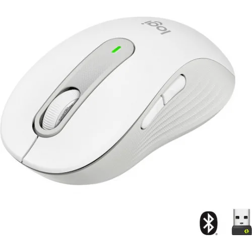 Logitech Signature M650 Ασύρματο Bluetooth Ποντίκι Off-White