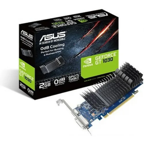 Asus GeForce GT 1030 2GB GDDR5 LP Silent with Brackets Κάρτα Γραφικών