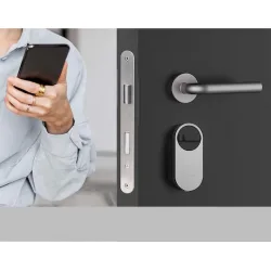 Ezviz Ηλεκτρονική Κλειδαριά σε χρώμα Ασημί με Σύνδεση Bluetooth και ZigBee