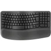 Logitech Wave Keys Ασύρματο Πληκτρολόγιο Αγγλικό US Γκρι