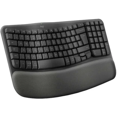 Logitech Wave Keys Ασύρματο Πληκτρολόγιο Αγγλικό US Γκρι