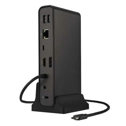 Asus DC300 USB-C Docking Station με HDMI 4K PD Ethernet και σύνδεση 2 Οθονών Μαύρο