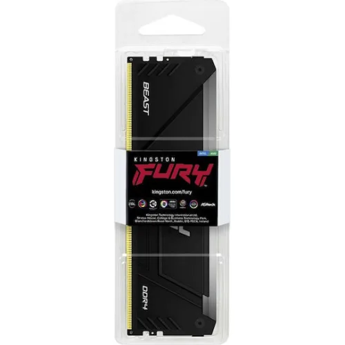 Kingston FURY Beast RGB DDR4 με Module 1x16GB και Ταχύτητα 3200 για Desktop