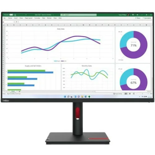 LENOVO Monitor ThinkVision T32h-30 31.5'' QHD IPS, HDMI, Display Port, USB, USB-C, Height Adjustable, 3YearsW