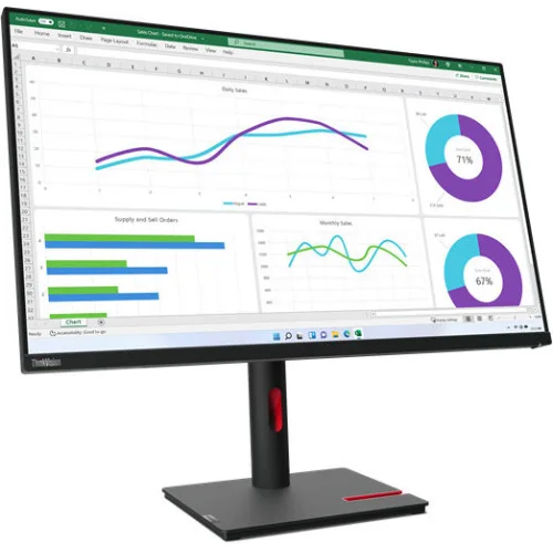 LENOVO Monitor ThinkVision T32h-30 31.5'' QHD IPS, HDMI, Display Port, USB, USB-C, Height Adjustable, 3YearsW