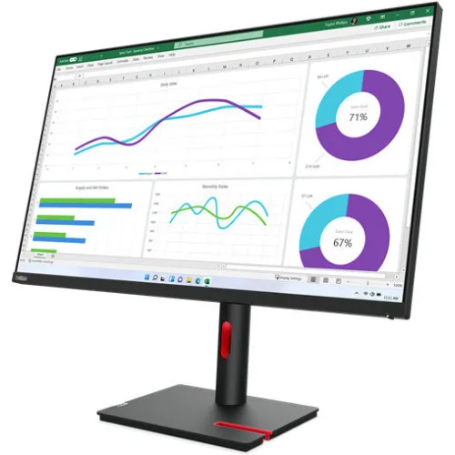 LENOVO Monitor ThinkVision T32h-30 31.5'' QHD IPS, HDMI, Display Port, USB, USB-C, Height Adjustable, 3YearsW
