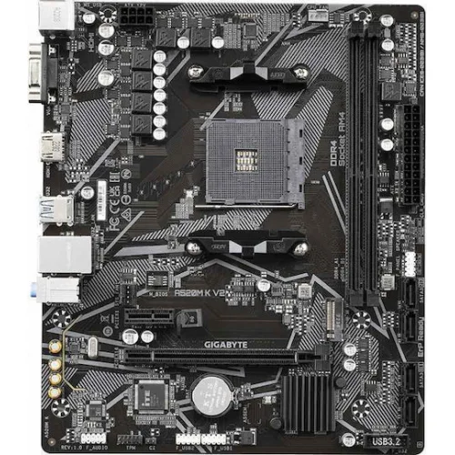 Gigabyte A520M K V2 rev. 1.0 Motherboard Micro ATX με AMD AM4 Socket