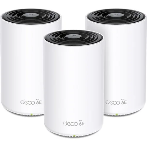 TP-LINK Deco XE75 Pro v2 WiFi Mesh Network Access Point Wi‑Fi 6E Dual Band (2.4 & 5GHz) σε Τριπλό Kit