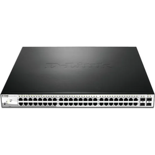 D-Link DGS-1210-52MP v2 Managed L2 PoE+ Switch με 48 Θύρες Gigabit (1Gbps) Ethernet και 4 SFP Θύρες