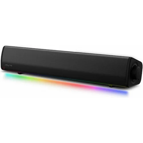 Creative Sound Blaster GS3 Ασύρματα Ηχεία Υπολογιστή 2.0 με RGB Φωτισμό και Bluetooth Ισχύος 24W σε Μαύρο Χρώμα