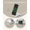 Anker Φορτιστής Magsafe 15W Λευκός (MagGo 3-in-1 Foldable)