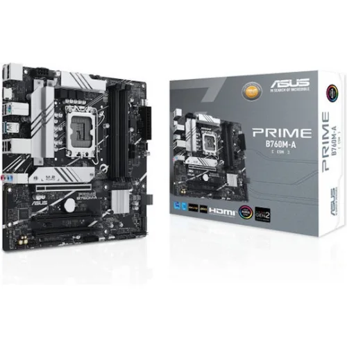 Asus Prime B760M-A-D4-CSM Motherboard Micro ATX με Intel 1700 Socket