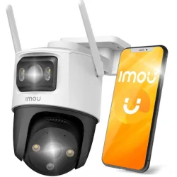 Imou Cruiser Dual IP Dual Κάμερα Παρακολούθησης Wi-Fi 5+5MP Αδιάβροχη με Αμφίδρομη Επικοινωνία και Φακό 3.6mm