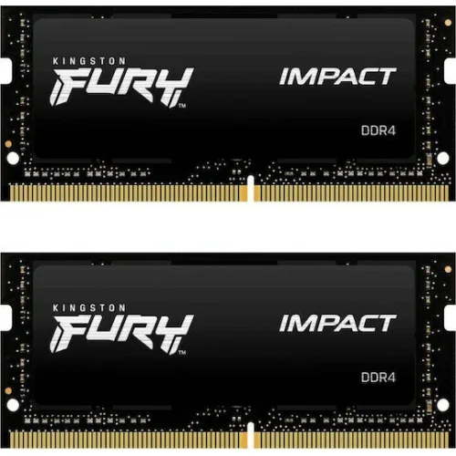 Kingston Fury Impact DDR4 64GB RAM με 2x32GB Modules και Ταχύτητα 3200 για Laptop