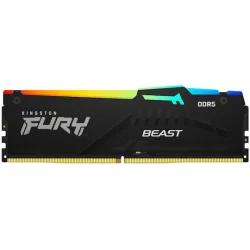 Kingston Fury Beast RGB DDR5 64GB RAM με 2x32GB Modules και Ταχύτητα 6400 για Desktop
