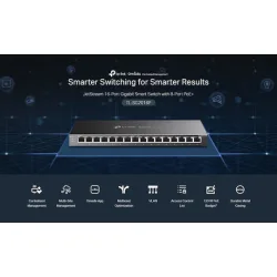 TP-LINK TL-SG2016P v1 Managed L2 PoE+ Switch με 16 Θύρες Ethernet