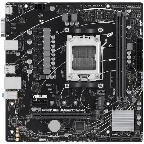 Asus Prime A620M-K Motherboard Micro ATX με AMD AM5 Socket 90MB1F40-M0EAY0